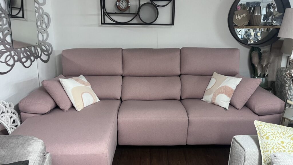 producto sofa con 2 relax electrico y chaiselongue